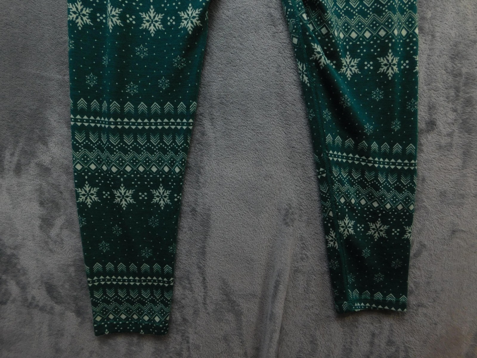 Terramar Merino Woolskins Base Layer Set Mens XL Green Snowflake Thermal