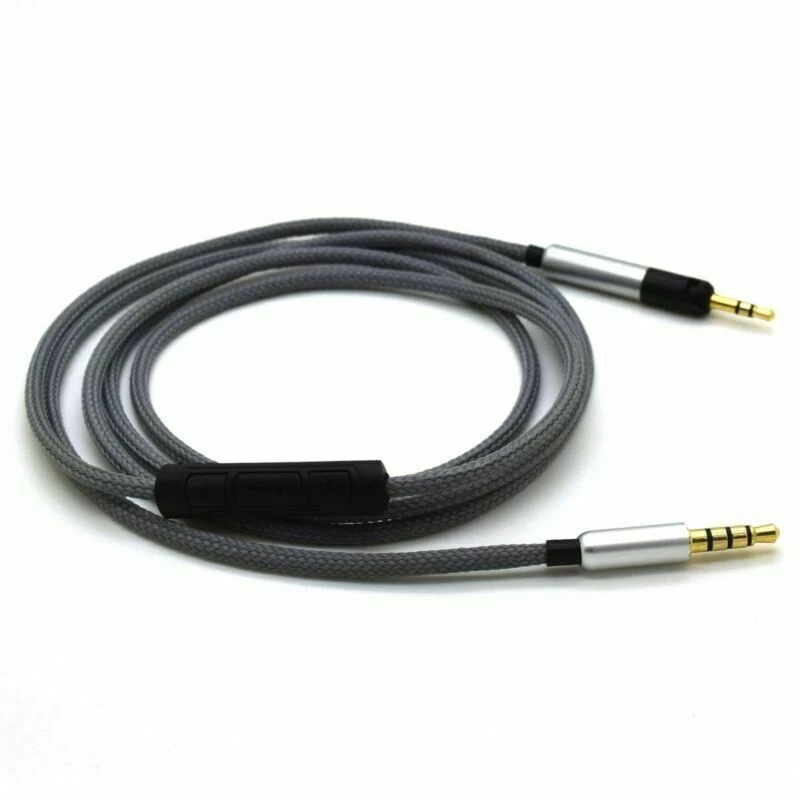 Stereo Audio Cable Cord with Mic/Remote For Audio Technica ATH-M50x ATH-M40x New - Image 3 of 4