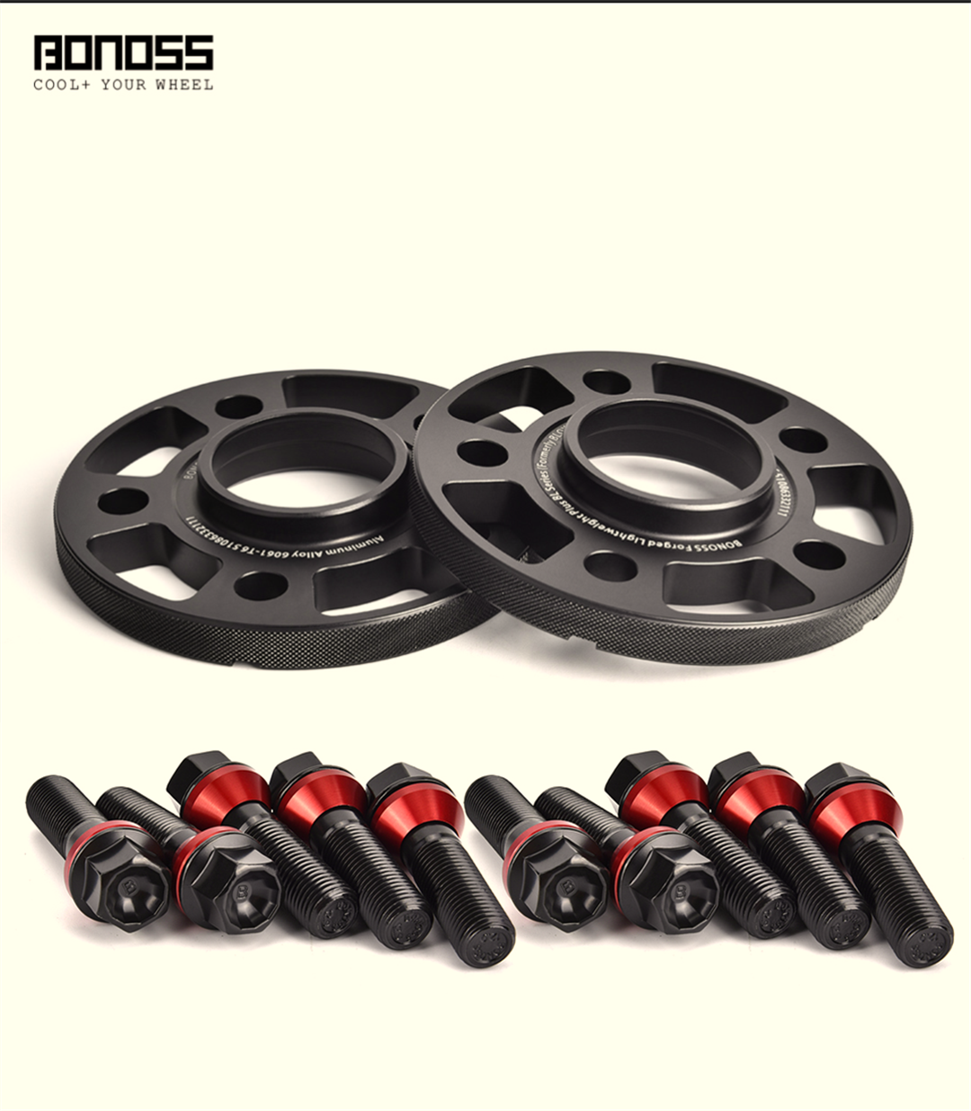 2x 20mm BONOSS Aluminum Wheel Spacers for Volvo XC70 III 2008