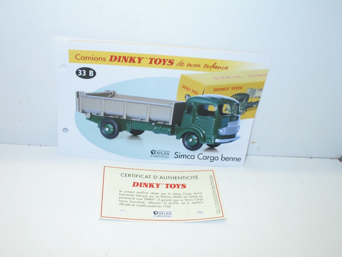 Camion Dinky Toys Simca Cargo Benne Basculante - N°33 F - Échelle 1/43 - Boîte D'origine