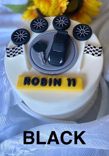 10Pcs Edible Sugar Paste / Fondant Cars Cake Cupcake Topper Decorations Birthday - Picture 3 of 13