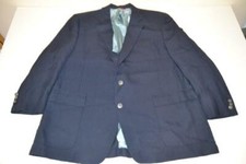 JACK NICKLAUS HSM GOLF NAVY BLUE 2 BUTTON BLAZER JACKET MENS SIZE 42R