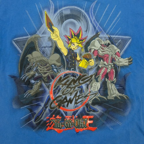Rare Vintage YU-GI-OH King of Games Yugi Mutou T Shirt 2000s Muto Yugioh Kids XL - Picture 3 of 9
