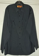 Red Kap Long Sleeve Work Shirt Size L