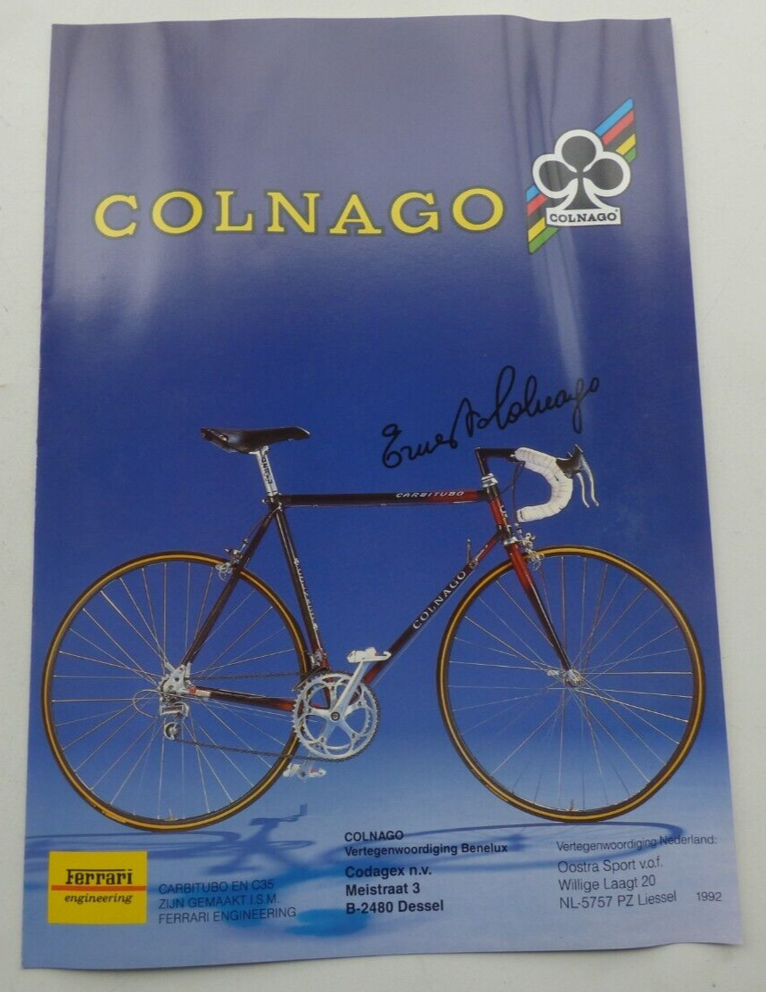 COLNAGO FERRARI ENGINEERING 1992 MASTER PIU, SUPER, XL FLYER DUTCH GC