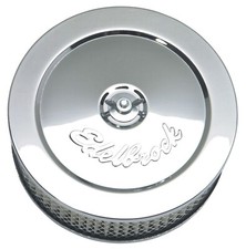 Edelbrock 1209 Pro-Flo Chrome 6'' Round Air Cleaner / Filter