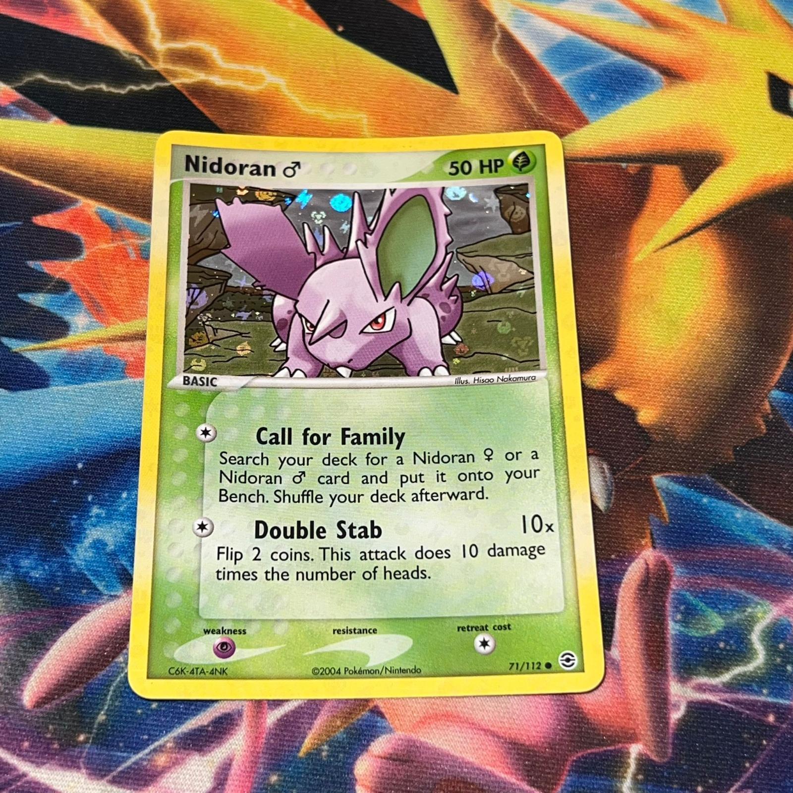 Nidoran ~ 71/112 ~ Reverse Holo ~ EX FIRERED LEAFGREEN ~ NEAR MINT ~ Pokemon