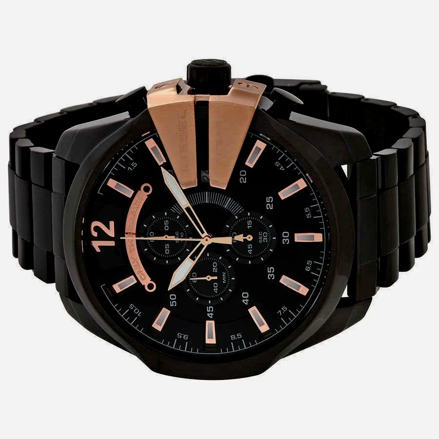 Diesel Mega Chief DZ4309 Black Chronograph Dial Gunmetal Ion