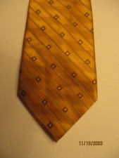 Jos A Bank Gold Silk Neck Tie