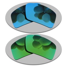 Sky Blue Green Anti-Scratch Lenses Replacement For-Oakley DOUBLE EDGE Polarized
