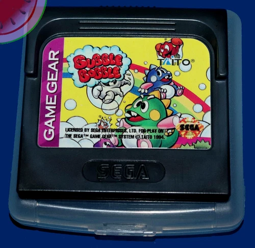 TESTED Sega GAME GEAR Authentic BUBBLE BOBBLE in Case Works Arcade Platformer