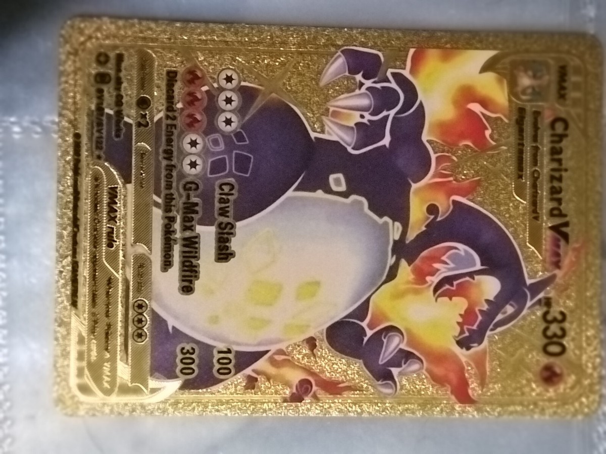 Pokemon Charizard VMAX Gigantamax Gold Foil Card SV107/SV122 NM