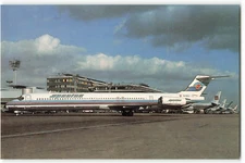 Postcard Airline SPANTAX Douglas MD-82 EC-EFJ Airborne Card No. 152 AUC1.