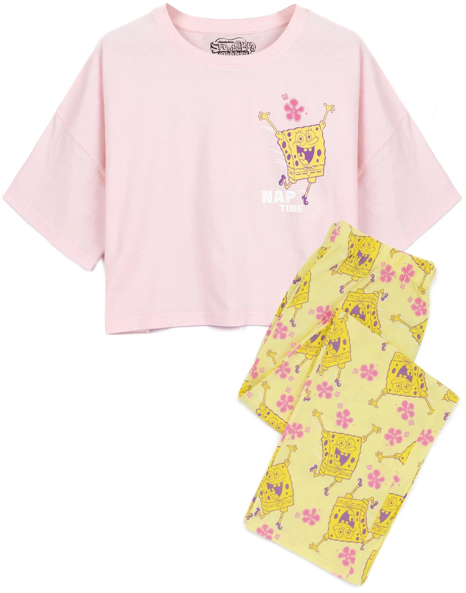 SpongeBob SquarePants Womens Pyjamas Adults Nap Time Pjs
