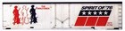 2 Spirit 76 Bicentennial boxcars S scale printed reefer 50' sides weathered — photo 2