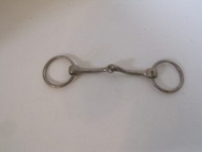 Stainless Steel Loose Ring 5" Mouth Snaffle Bit Used