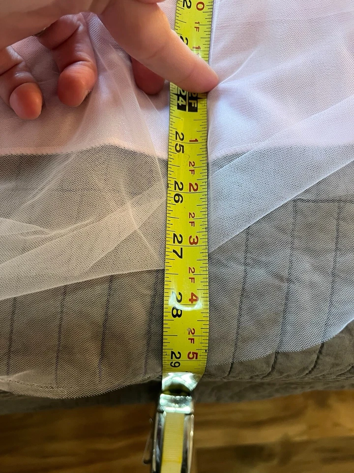 6-футовая скатерть балетная с раскрытием пола розовые и синие тюлевые настольные юбки для пола X2 - Изображение 4 из 4