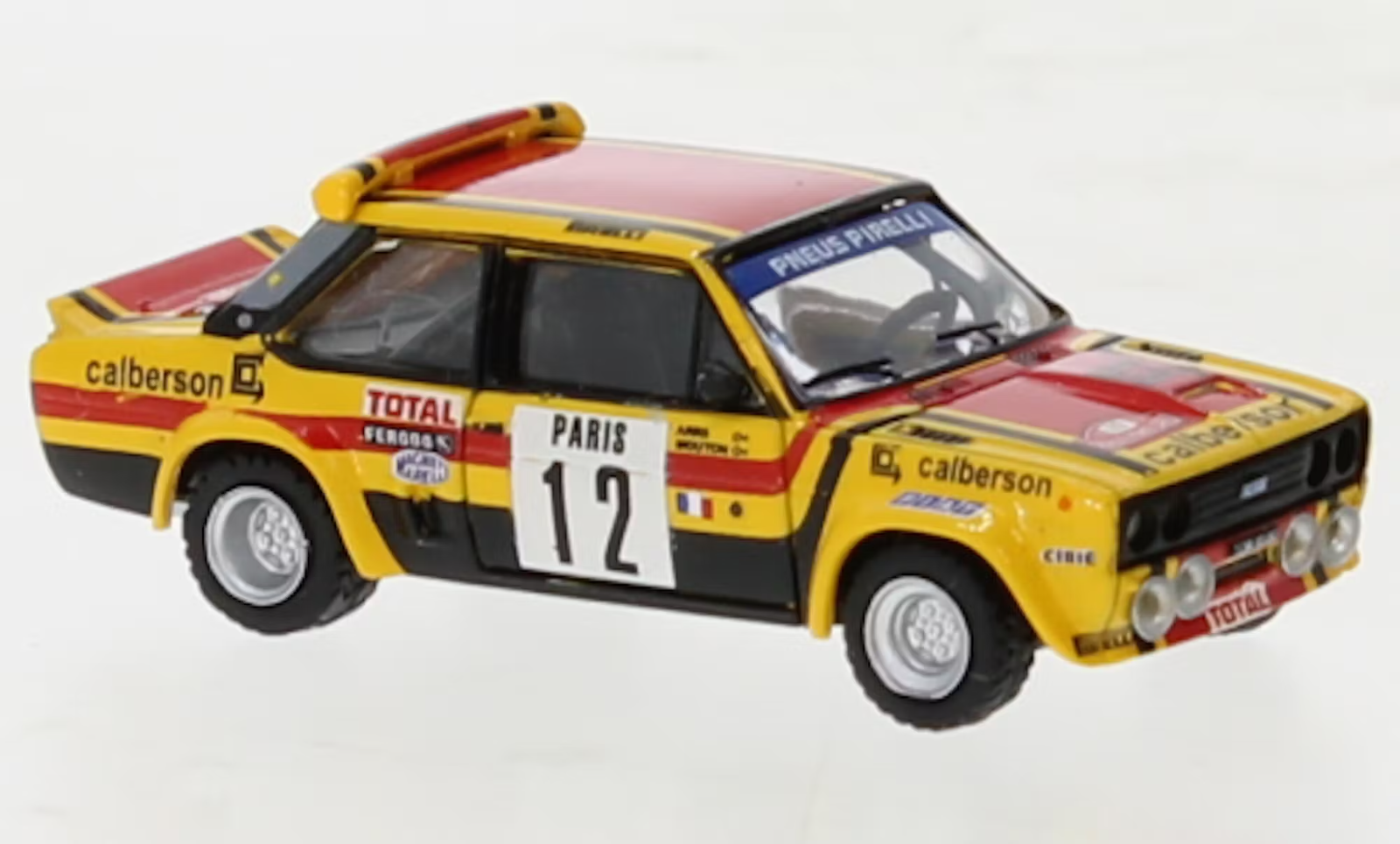 Brekina 22659 Fiat 131 Abarth, No. 12, Calberson, Monte Carlo Scale H0 1:87