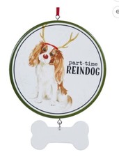 Holiday Time Part Time Reindog Christmas Tree Ornament LOC C-8 
