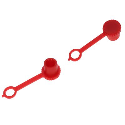 2x Abdeckkappe rot für Entlüfterschraube M10 Bremssattel Kappe Bremsenentlüfter