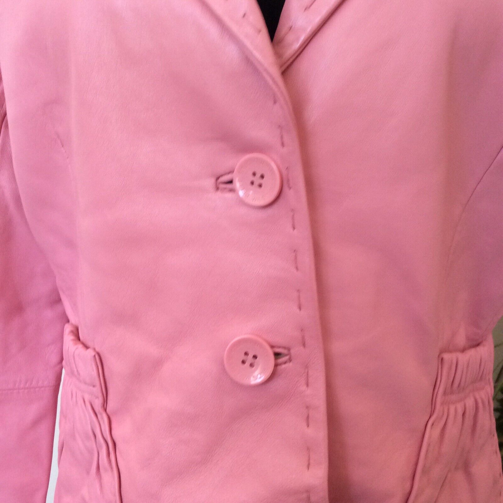 WILSONS LEATHER Women's Bubble gum Pink Jacket Fl… - image 6
