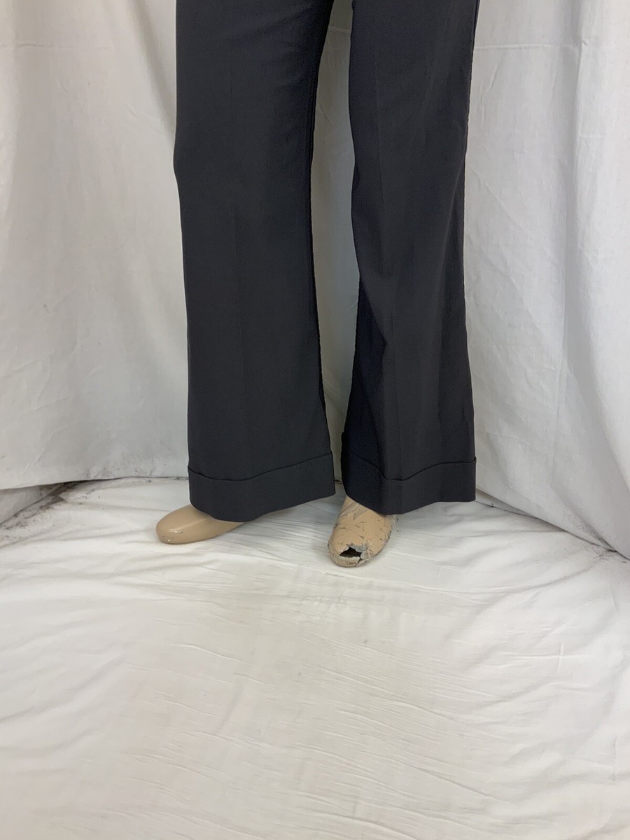 Zinc Pants Sz 5 Gray Flare Viscose Poly Stretch Back Zipper Zinc Pants Sz 5 Gray Flare Viscose Poly Stretch Back Zipper
