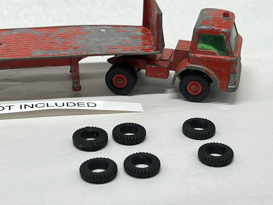 11  new tires for leney Matchbox King Size Ford Tractor K-20 Transporter - Image 3 of 4