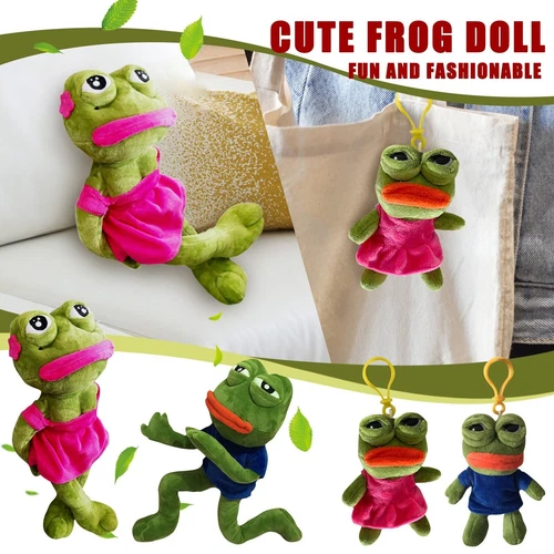 Neu Pepe der Frosch #Trauriger Frosch Plüschkissen 4chan Meme @ Puppe Tier Stofftier Geschenk ~ - Bild 9 von 24