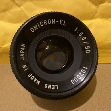 RARE Vintage 1975 Omicron-EL 90mm f5.6 Enlarging Camera Lens Made In Japan