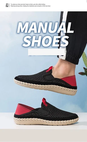 Summer Mesh Breathable Men's Shoes Lightweight Sneakers Footwear Comfy Slip-on - Picture 18 of 25