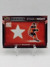 💥 2021-22 UD Credentials Hockey Star of the Night Connor McDavid #1S-1 Oilers