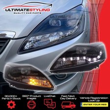 Ford Focus Mk2.5 Headlights Facelift 2008-2011 LED DRL Black Projector ST Zetec
