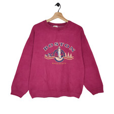 90s Boston Massachusetts Souvenir Sweatshirt Vintage FOTL Lighthouse Crewneck