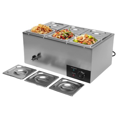 Electric Countertop Food Warmer Buffet Kitchen Restaurant Commercial Hot