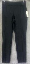 NWT A. New Day Womens Black Skinny Ankle Dress Pants Elastic Waist Size 4 R