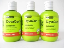 DevaCurl Curlbond Re-Coiling Treatment Mask 8 oz (Pack of 3) NEW