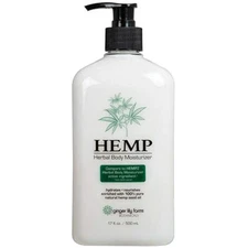 Hemp Herbal Moisturizer Lotion by Ginger Lily Farms 17oz Body after Tan Lotion