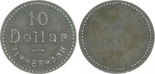 Kolonien China (?) 10 Dollar Zimmermann vz    113487