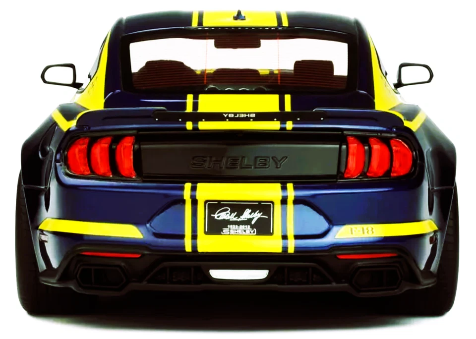 Mustang Ford Shelby1 18Race Car1966Custom Built1967Model1969GT12Carousel Blue24 - Image 2 of 4