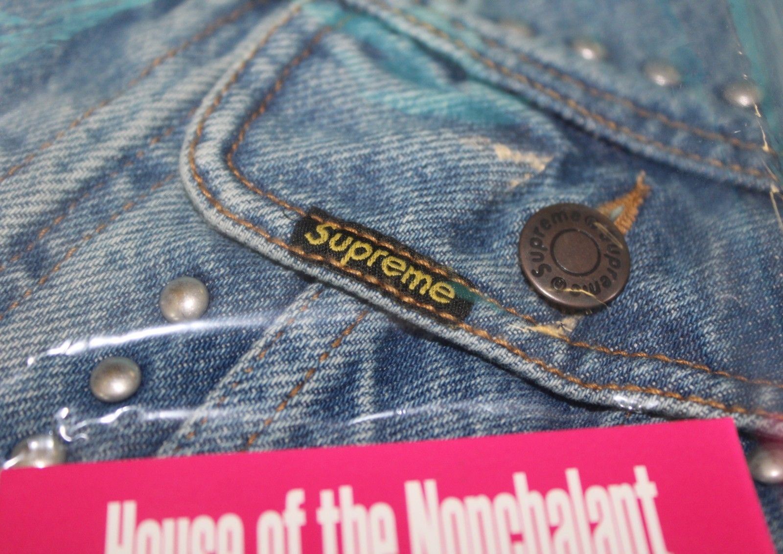 2017 S/S Supreme Studded Denim Trucker Medium | eBay