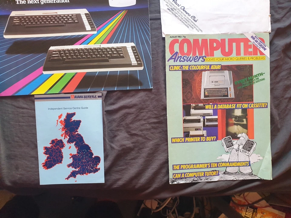 Collection of Atari Computer 400 600 800 Paperwork and Booklets Vintage - Image 4 of 4