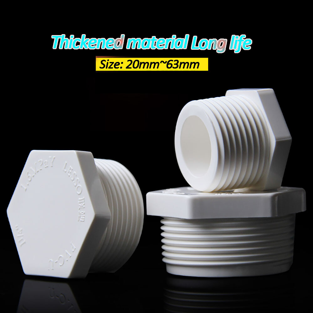 Threaded Male BSP Pipe Fitting PVC End Cap / Stop End/Bung Water pipe fittings eBay