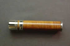 FLY ROD REEL SEAT Curly Koa 11241 Nickel Silver Cap and Ring