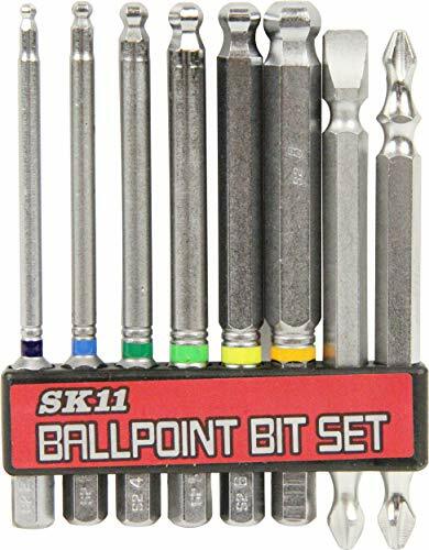 SK11 hexagonal ball point bit set eight sets 6.35mm BS-21N JP NEW from Japan