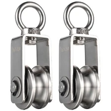 Cable Pulley Wheel Stainless Steel, Bearing Inside, Rope Pulley for Pulley Syste