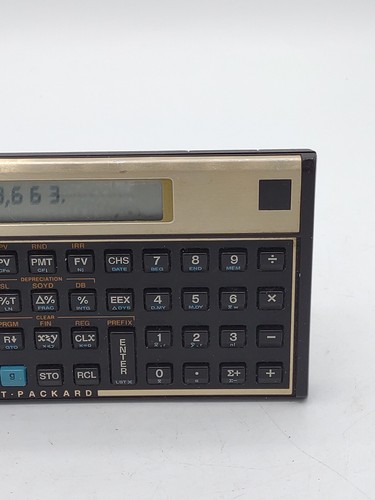 Vintage Pocket Hewlett Packard HP 12C Finanzrechner getestet und funktionsfähig - Bild 4 von 6