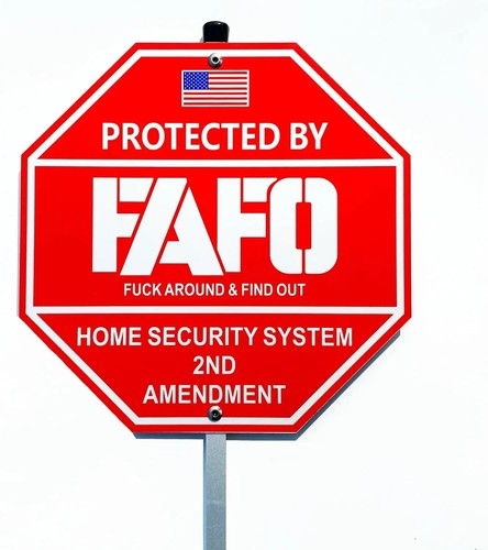 FAFO Security Sign - Funk around and Find Out - Home Security Signs for Yard-Pro