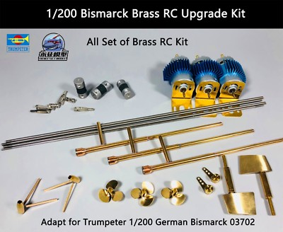 Trumpeter 1/200 Bismarck Brass RC Upgrade Kit for 03702