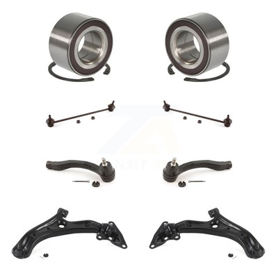 Front Bearing Lower Arm Outer Tie Rod Link Kit (8Pc) For 2010-2011 Honda Insight