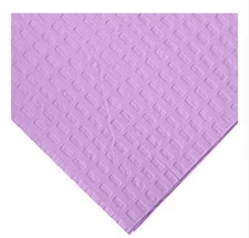 Tidi Choice - Lavender Waffle-Embossed Patient Bib (13" x 18") 500/Box. 2-Ply.  